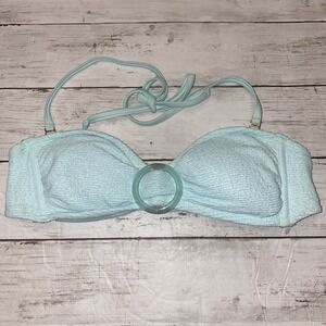 Xhilaration Bikini Top Womens Medium Blue Seafoam Bandeau  Swim Target M